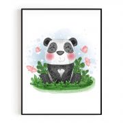 Quadro Decorativo Infantil Panda Baby Comercial Ramos