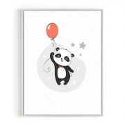 Quadro Decorativo Infantil Panda Comercial Ramos