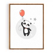 Quadro Decorativo Infantil Panda Comercial Ramos