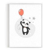 Quadro Decorativo Infantil Panda Comercial Ramos