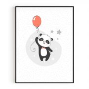 Quadro Decorativo Infantil Panda Comercial Ramos