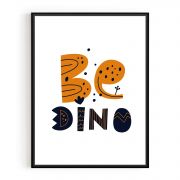 Quadro Decorativo Infantil Seja Dinossauro Comercial Ramos