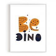 Quadro Decorativo Infantil Seja Dinossauro Comercial Ramos