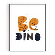 Quadro Decorativo Infantil Seja Dinossauro Comercial Ramos