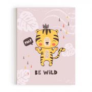 Quadro Decorativo Infantil Tigre Comercial Ramos