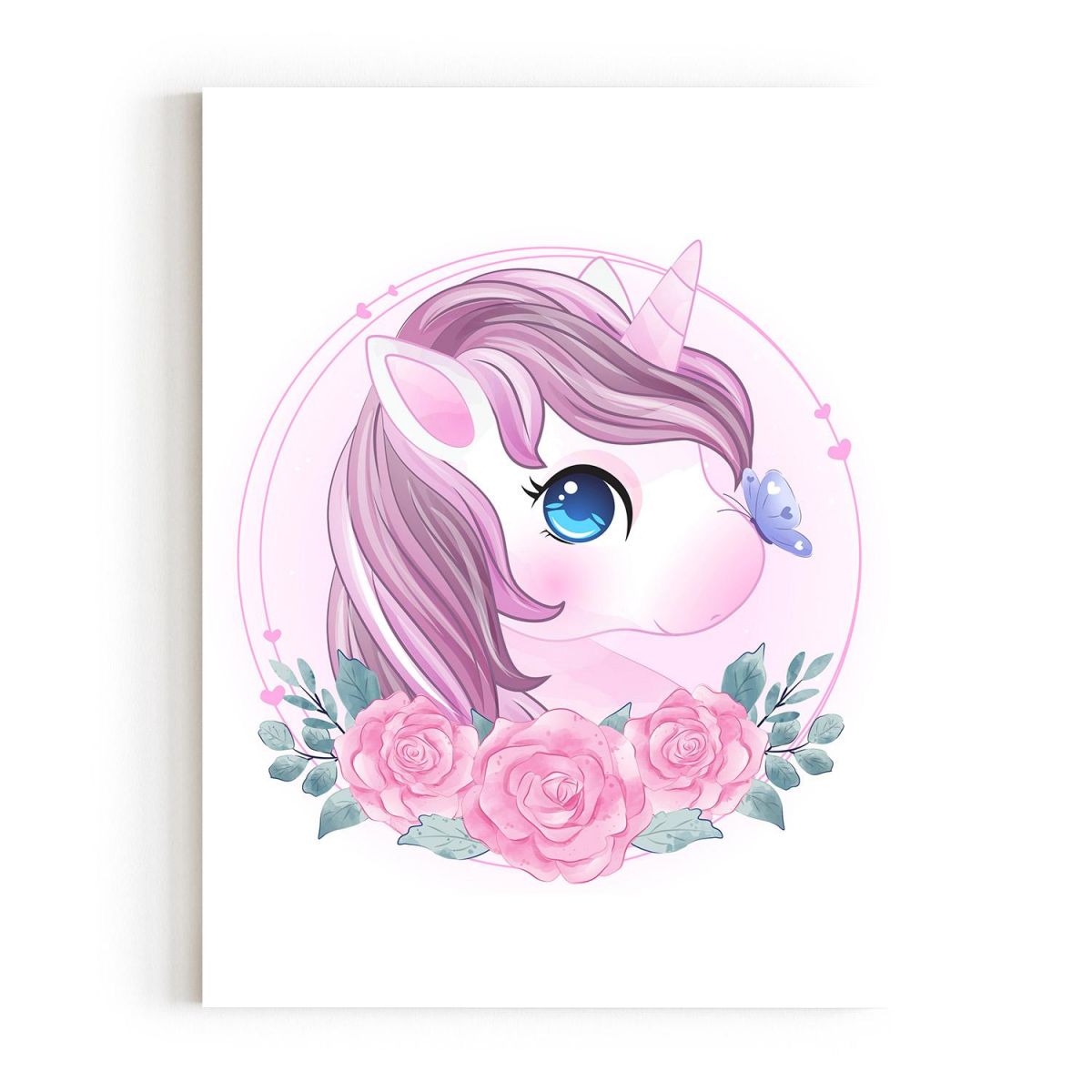 QUADRO DECORATIVO UNICORNIO QUARTO MENINA