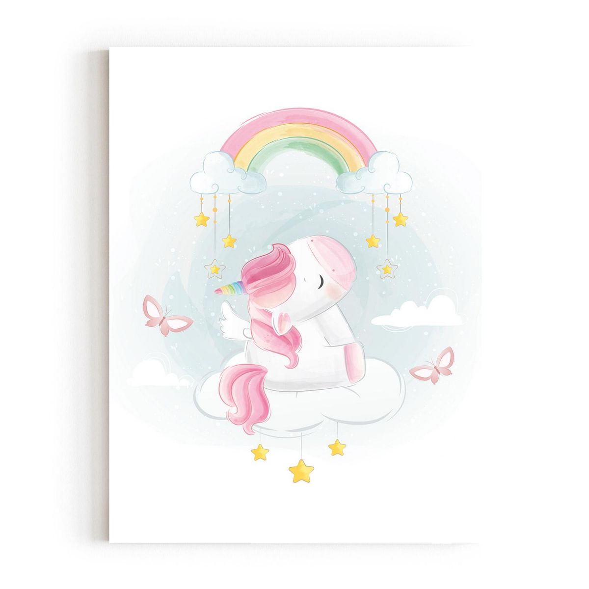 QUADRO DECORATIVO UNICORNIO QUARTO MENINA