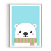 Quadro Decorativo Infantil Urso Baby Comercial Ramos