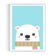 Quadro Decorativo Infantil Urso Baby Comercial Ramos