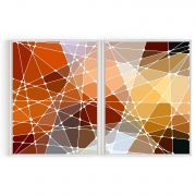 Quadro Decorativo Mosaico - 2 Telas Comercial Ramos