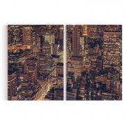 Quadro Decorativo New York - 2 Telas Comercial Ramos