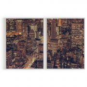 Quadro Decorativo New York - 2 Telas Comercial Ramos