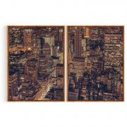 Quadro Decorativo New York - 2 Telas Comercial Ramos