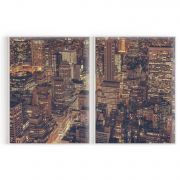 Quadro Decorativo New York - 2 Telas Comercial Ramos