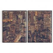 Quadro Decorativo New York - 2 Telas Comercial Ramos