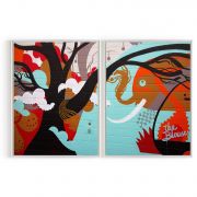 Quadro Decorativo The Blouses- 2 Telas Comercial Ramos