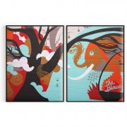 Quadro Decorativo The Blouses- 2 Telas Comercial Ramos