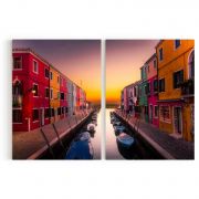 Quadro Decorativo Venice - 2 Telas Comercial Ramos