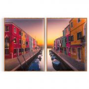 Quadro Decorativo Venice - 2 Telas Comercial Ramos