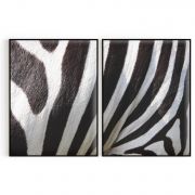 Quadro Decorativo Zebra - 2 Telas Comercial Ramos