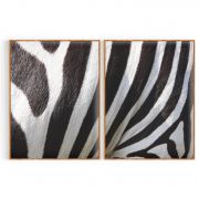 Quadro Decorativo Zebra - 2 Telas Comercial Ramos